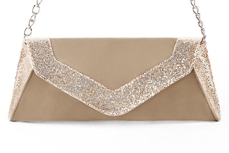 Powder pink and biscuit beige matching clutch and . Wiew of clutch - Florence KOOIJMAN